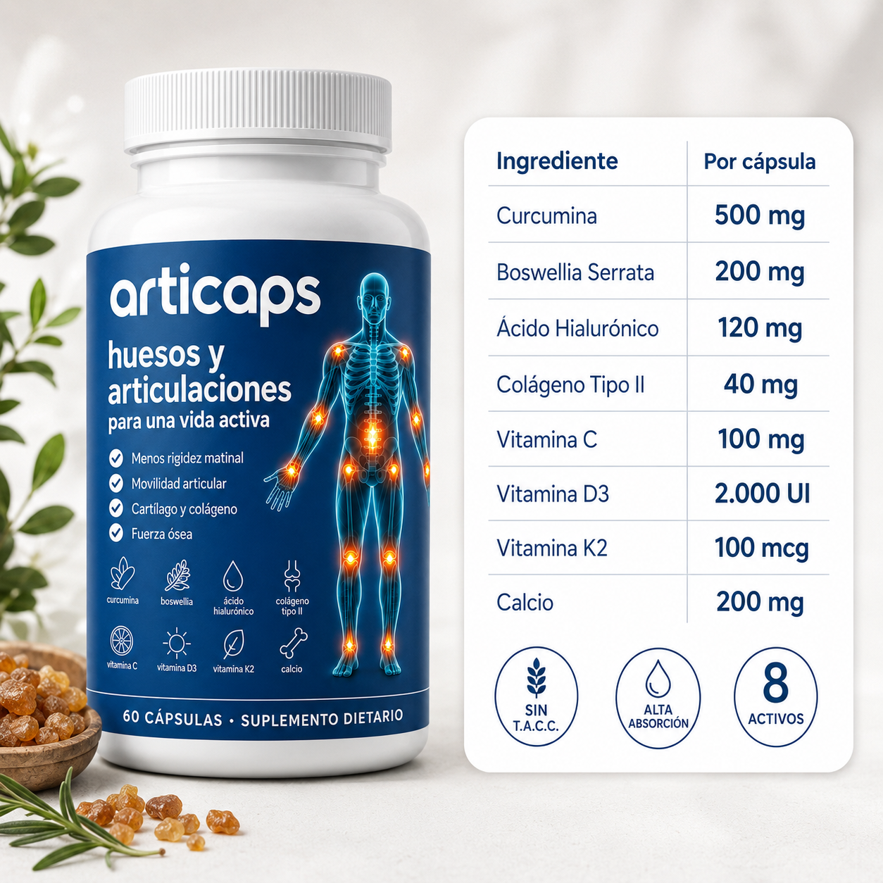 ARTICAPS® — Huesos y articulaciones para una vida activa
